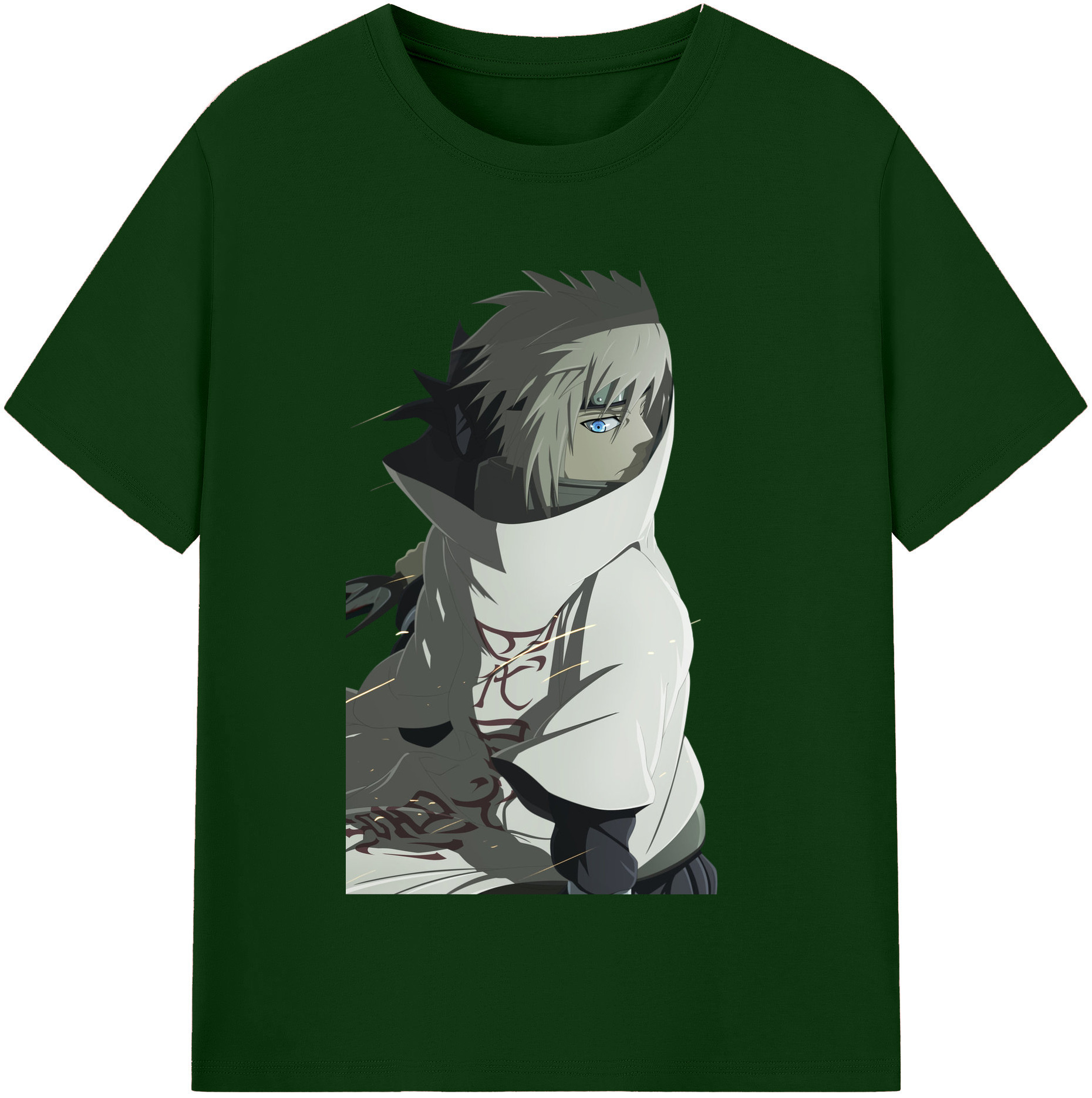 （画像用） NARUTO -ナルト- 波風 ミナト Namikaze Minato 綿100％半袖Tシャツ（フロントプリント）